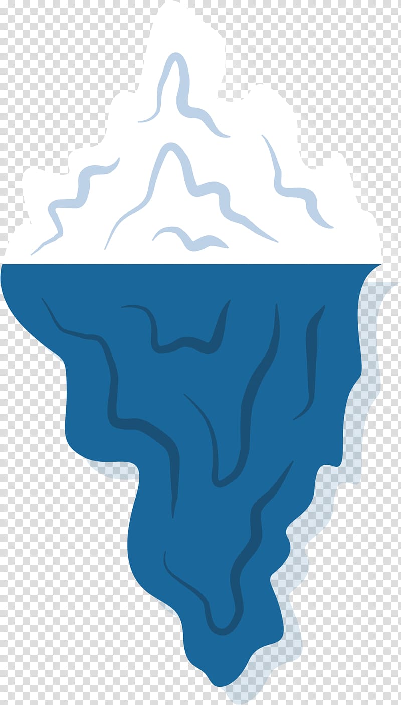 Iceberg Cartoon Euclidean , Blue iceberg transparent background PNG clipart