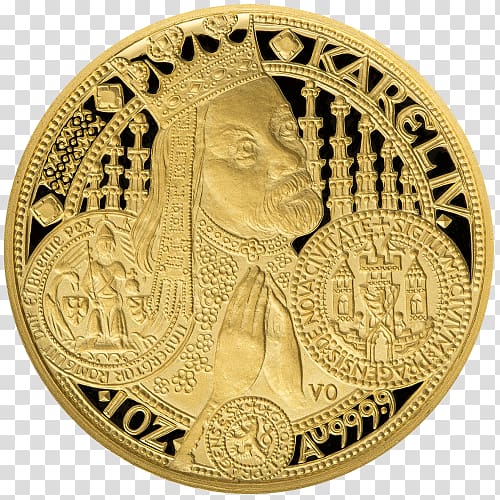 Gold coin Aurea Numismatics Gold coin Medal, Coin transparent background PNG clipart