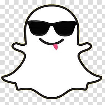 Snapchot logo, Snapchat Happy Ghost With Glasses transparent background PNG clipart