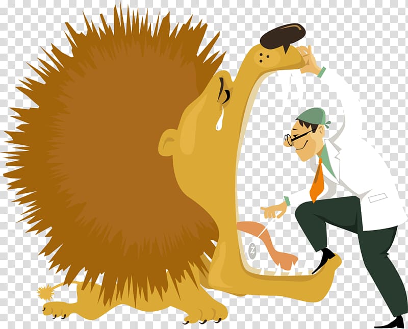 Lions roar Lions roar Cartoon, cartoon lion and dentist transparent background PNG clipart