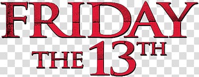 Friday the 13th text, Friday the 13th Logo transparent background PNG clipart