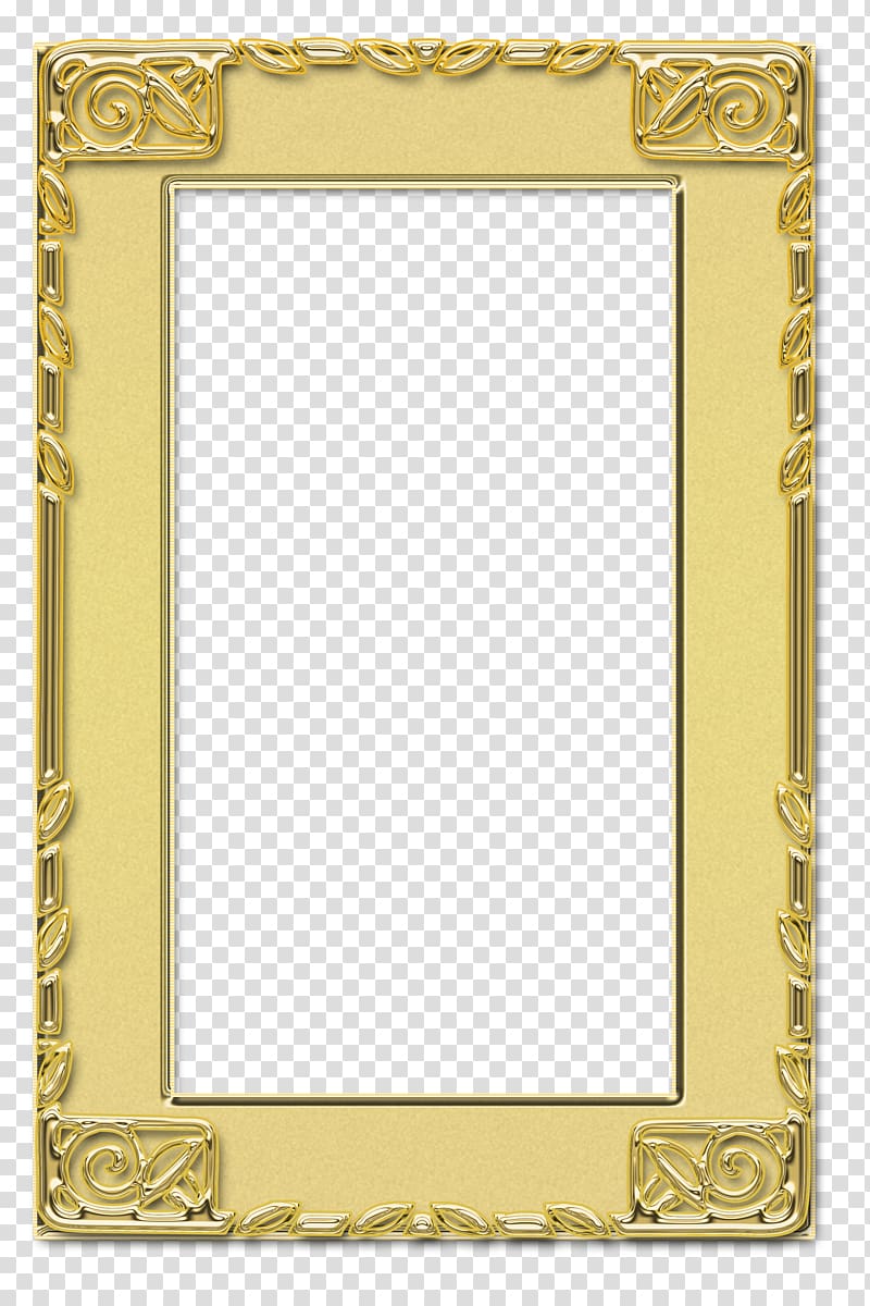Frames Gold, gold frame transparent background PNG clipart