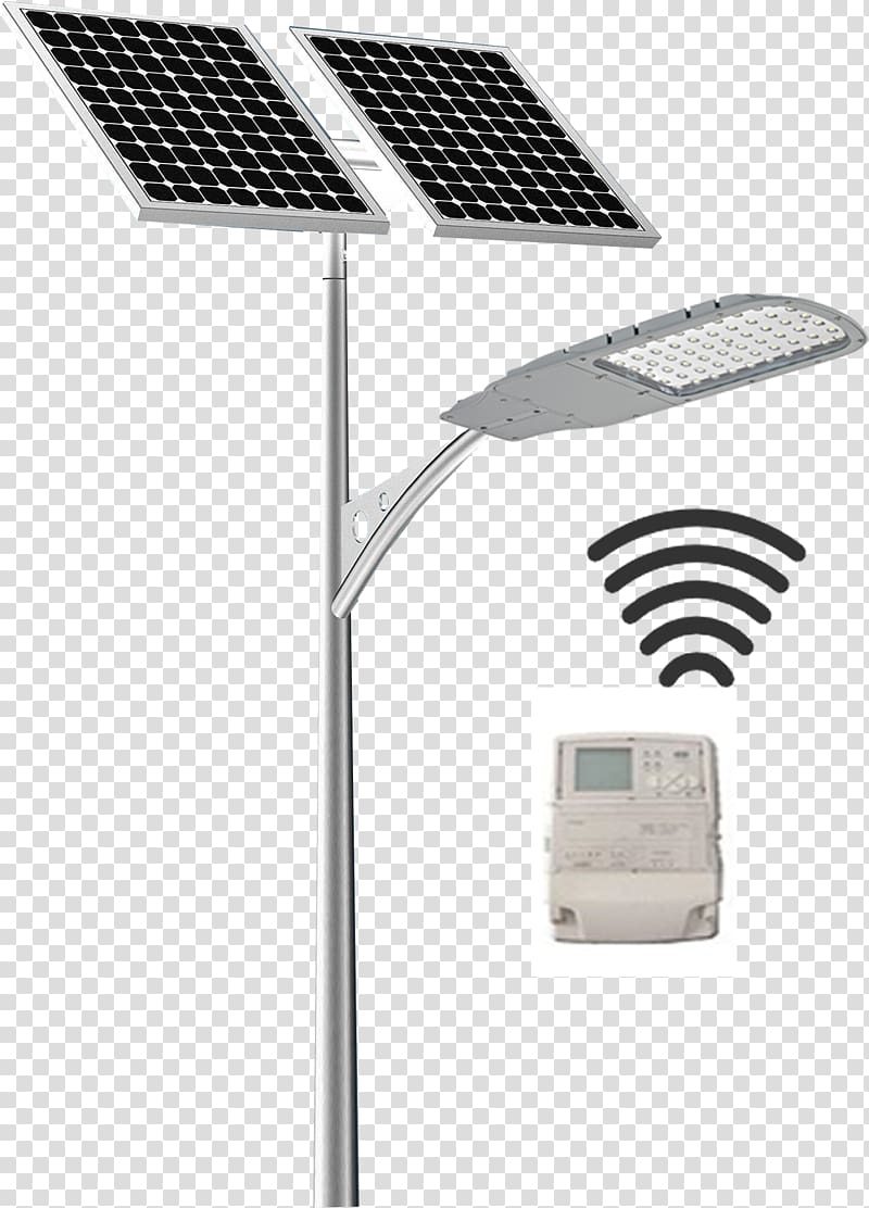 Solar street light Solar lamp LED street light, Streetlight transparent background PNG clipart