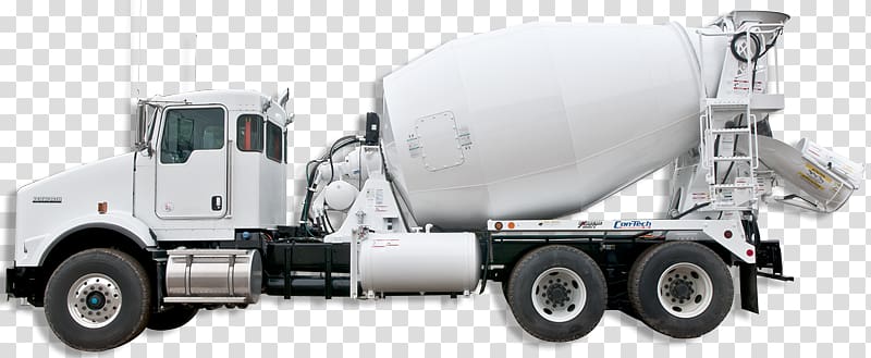 Ready-mix concrete Glen Peterson Construction Ltd, Redi Mix Division Cement Mixers Tire, Concrete truck transparent background PNG clipart