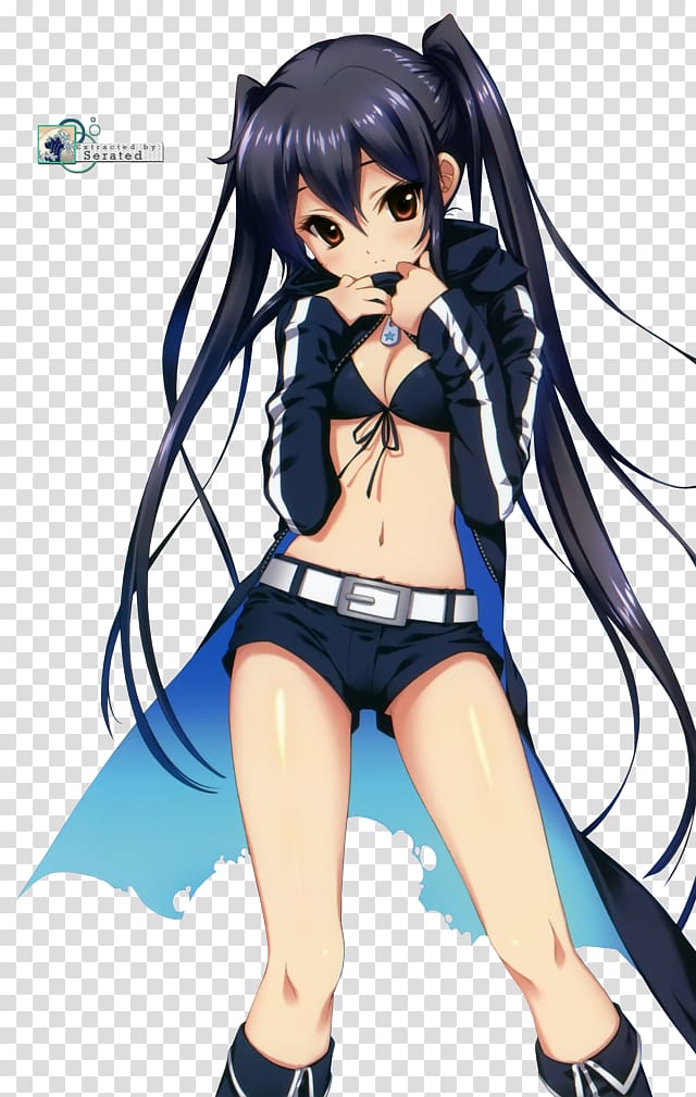 Azusa Nakano Anime Black Rock Shooter Character, Anime transparent background PNG clipart