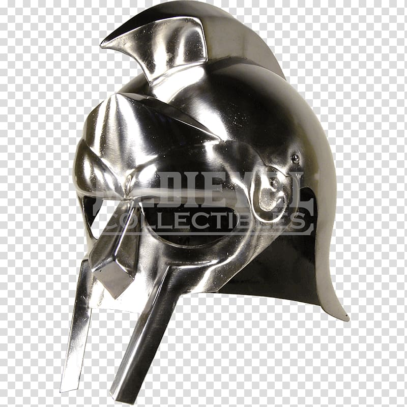 Helmet Maximus Components of medieval armour Gladiator Galea, Helmet transparent background PNG clipart