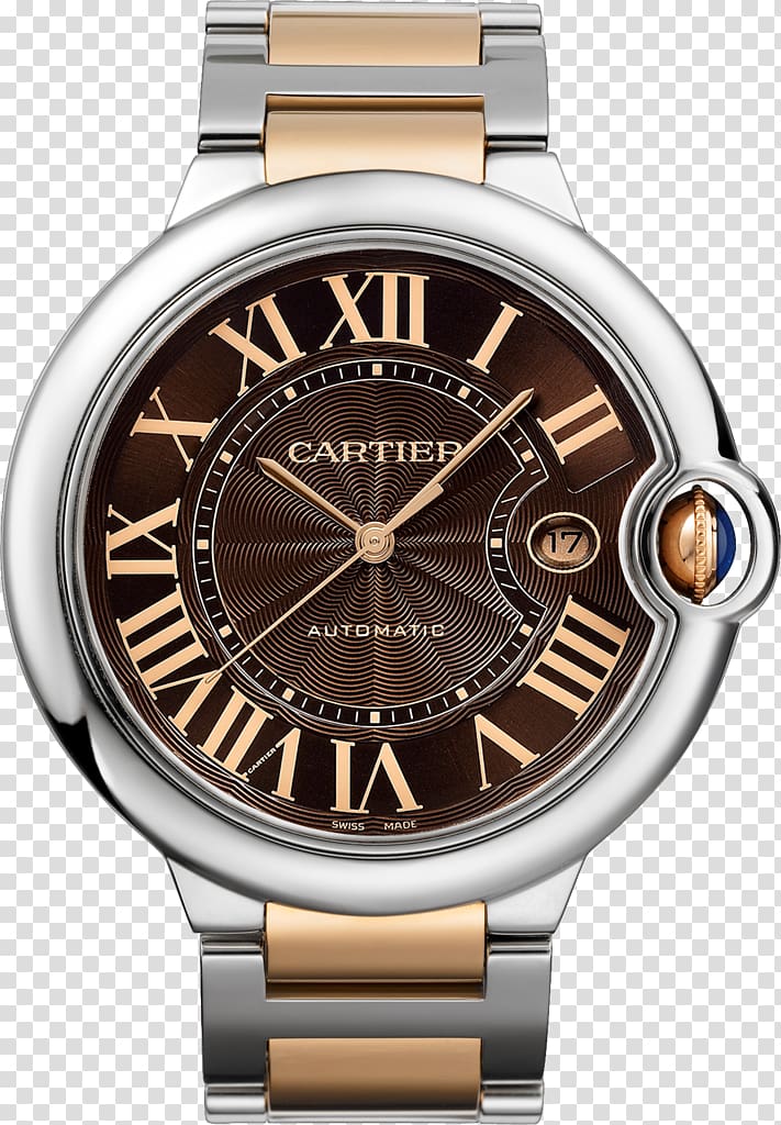 Automatic watch Cartier Ballon Bleu Cartier Tank, Gold ballon transparent background PNG clipart