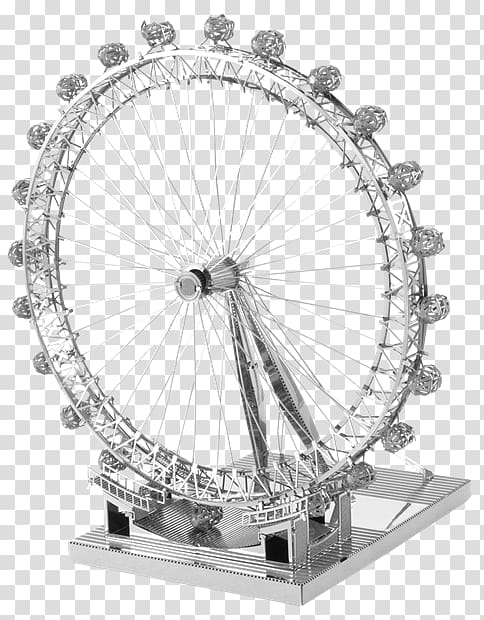 London Eye Ferris wheel Metal Earth Solder, london eye transparent background PNG clipart
