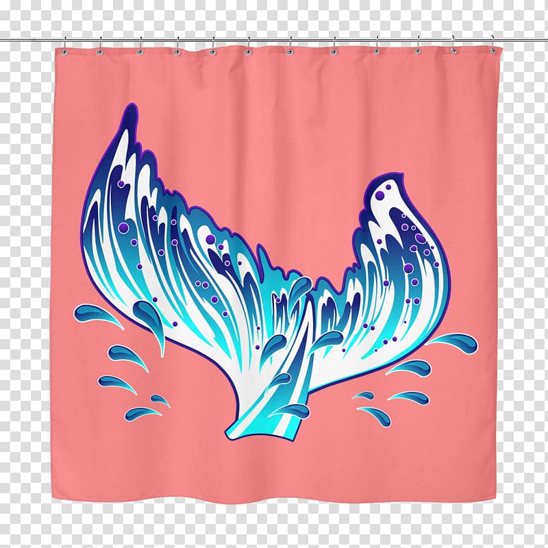 Douchegordijn Textile Mermaid Ariel Curtain, dachshund and flag transparent background PNG clipart