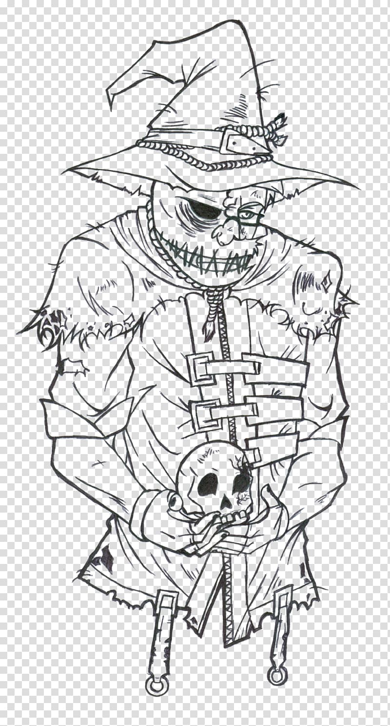 arkham asylum scarecrow drawing