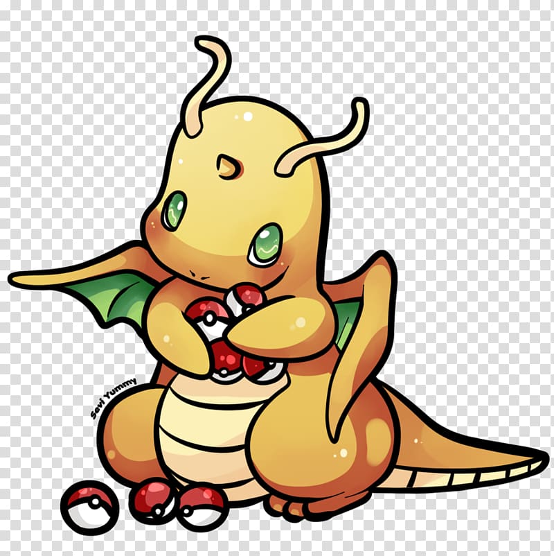 Dragonite Pokémon X and Y Chibi Charizard, Cute Dragons transparent background PNG clipart