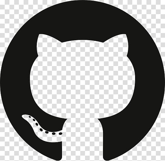 silhouette of cat illustration, Github Logo transparent background PNG clipart