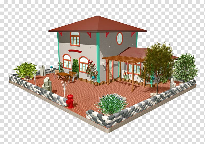 Villa Building 3D computer graphics Architecture, 3D buildings transparent background PNG clipart