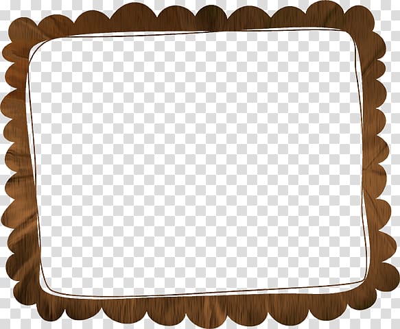 Paper Text Wood, Floral wooden frame transparent background PNG clipart