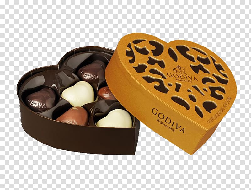 Chocolate truffle Chocolate bar Belgian chocolate Praline, Chocolate gift box transparent background PNG clipart