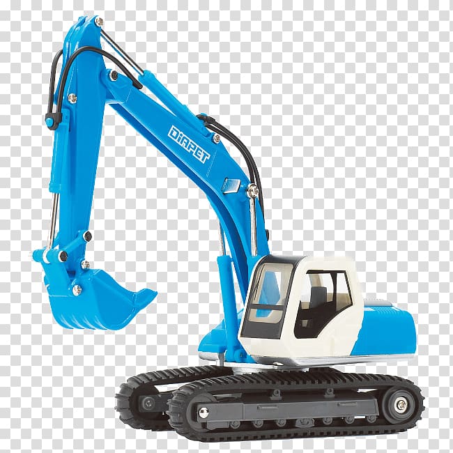 Amazon.com Komatsu Limited Excavator Agatsuma Die-cast toy, Blue shovel car transparent background PNG clipart