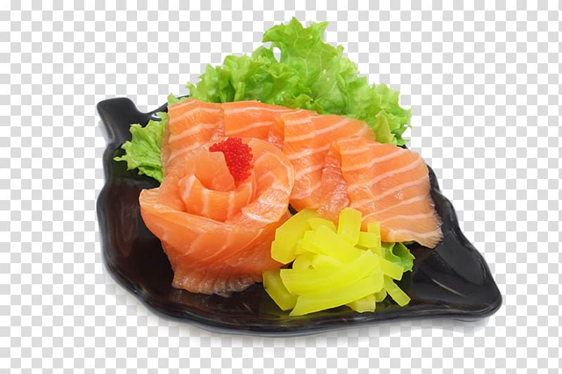 Sashimi Smoked salmon Sushi Lox Onigiri, sushi transparent background PNG clipart