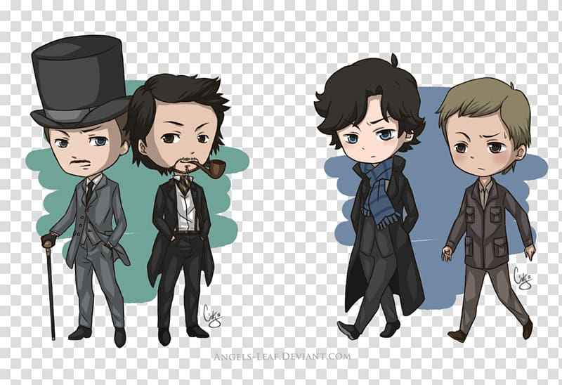 Sherlock Holmes Doctor Watson Professor Moriarty YouTube Chibi, sherlock transparent background PNG clipart