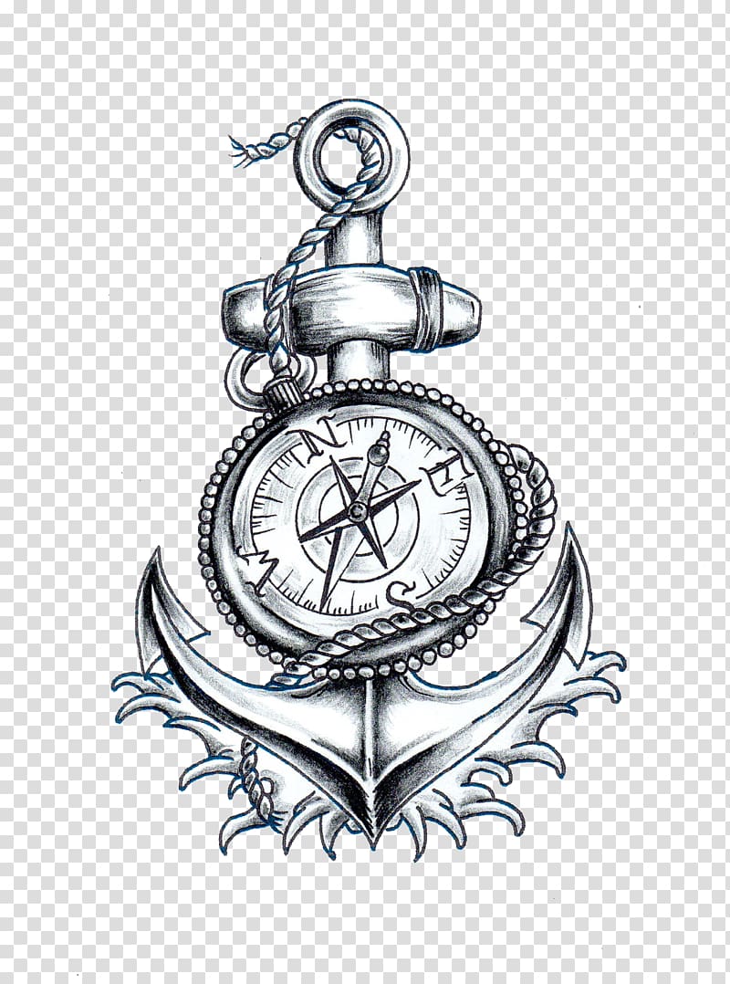 gray compass illustration, Compass Anchor Ship's wheel, compass transparent background PNG clipart