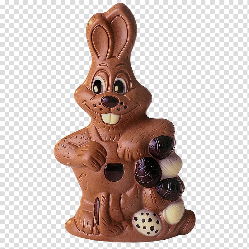 Easter Bunny Chocolate Figurine Animal, chocolate transparent background PNG clipart