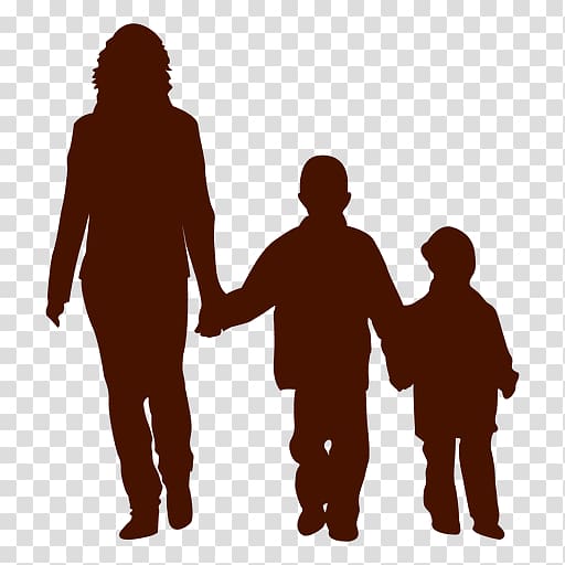 Mother Child Silhouette , mom transparent background PNG clipart