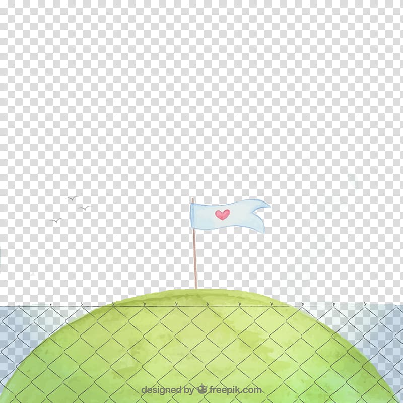 Structure Green Pattern, Peace flag inserted in the grass transparent background PNG clipart