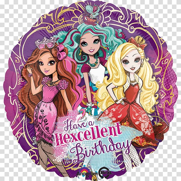 Balloon Birthday Ever After High Party favor, balloon transparent background PNG clipart