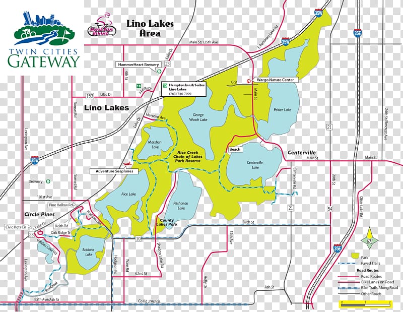 Lino Lakes Map Blaine Minneapolis Ham Lake, Hiking trail transparent background PNG clipart