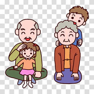 Homo sapiens Art Human behavior Toddler , grandfather grandmother transparent background PNG clipart thumbnail