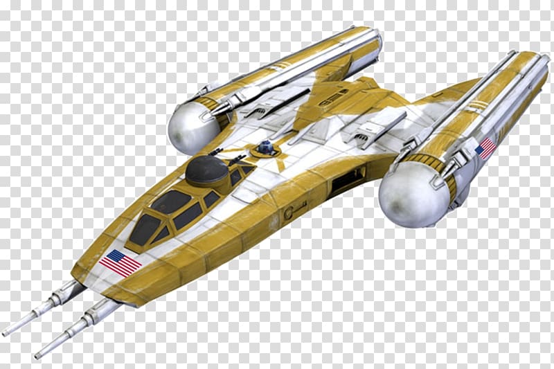 Clone Wars Y-wing X-wing Starfighter A-wing Star Wars, star wars transparent background PNG clipart