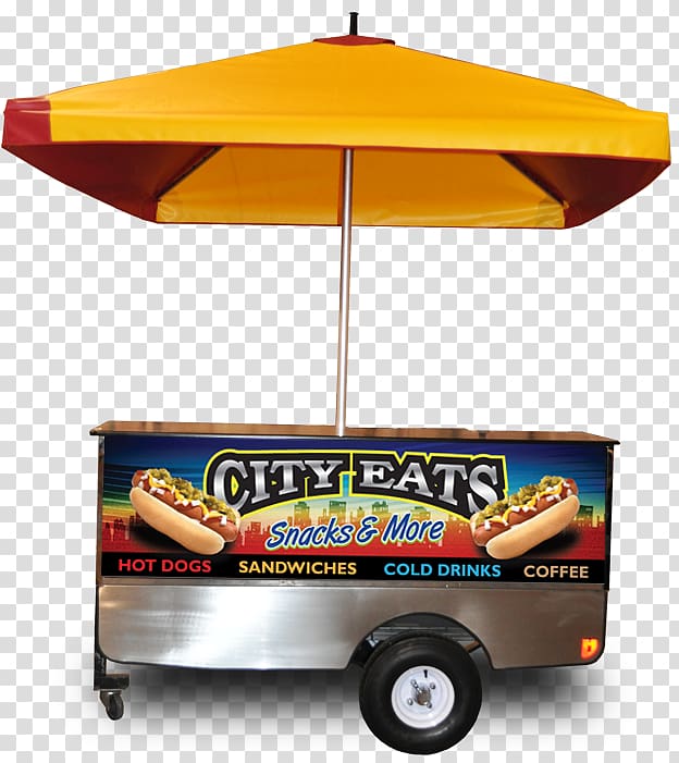 Hot dog cart Street food Food cart, Food Poster transparent background PNG clipart