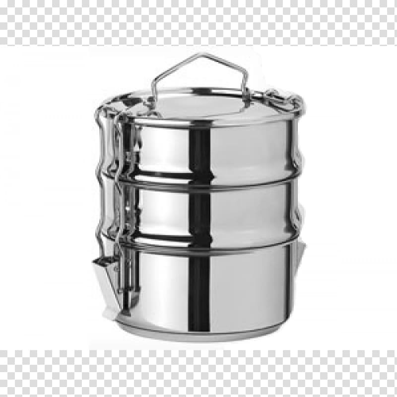 Tiffin carrier Pots Stainless steel, marmita transparent background PNG clipart