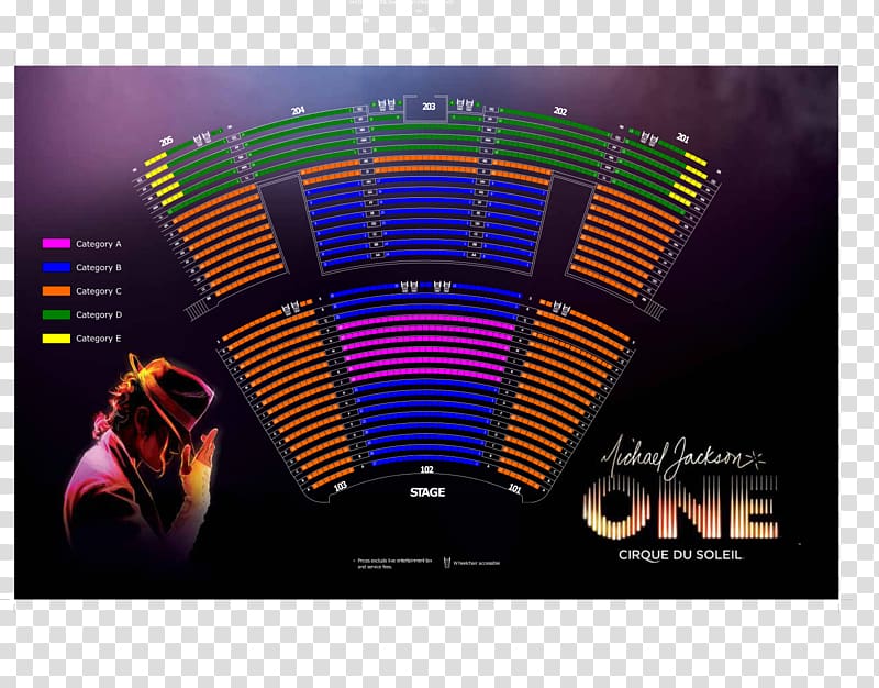 Mandalay Bay Michael Jackson One by Cirque du Soleil Michael Jackson: One Ticket Seating plan, others transparent background PNG clipart