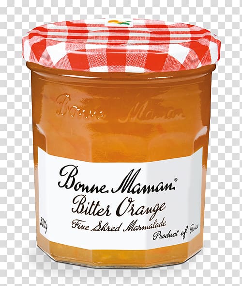 Jam Bonne Maman Canning Strawberry Marmalade, orange jam transparent background PNG clipart