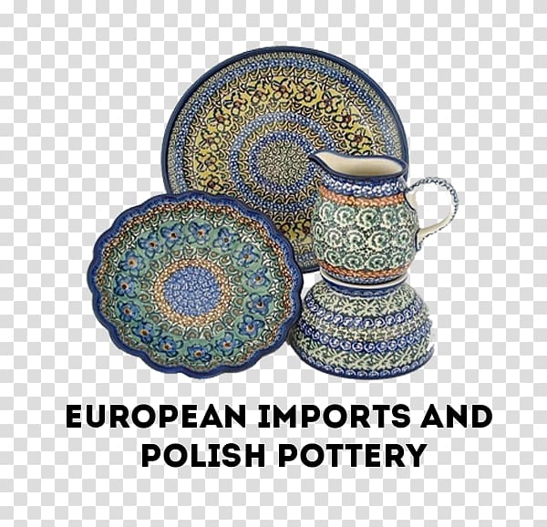 Bolesławiec pottery European Imports & Polish Pottery Ceramic Craft, Polish Pottery transparent background PNG clipart