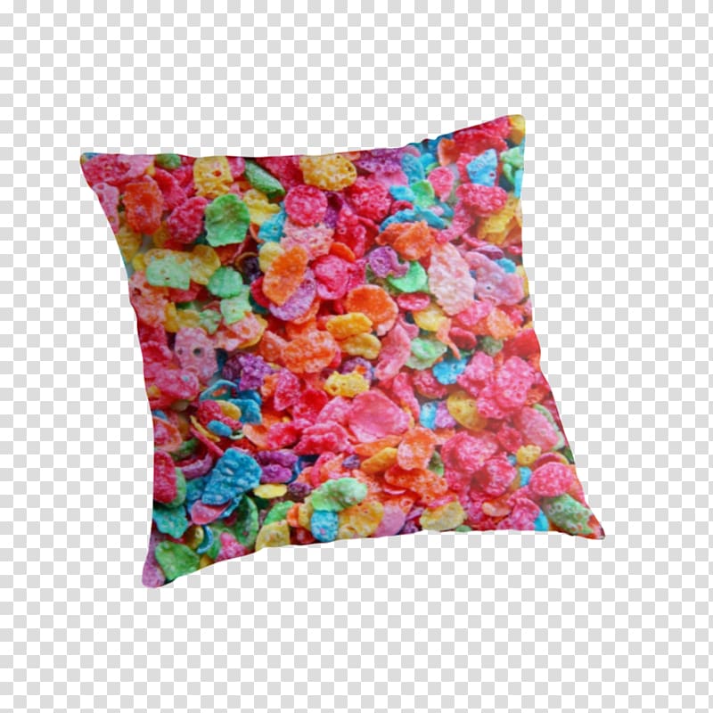 Post Fruity Pebbles Cereals Throw Pillows Breakfast cereal, cereal fruit loops transparent background PNG clipart