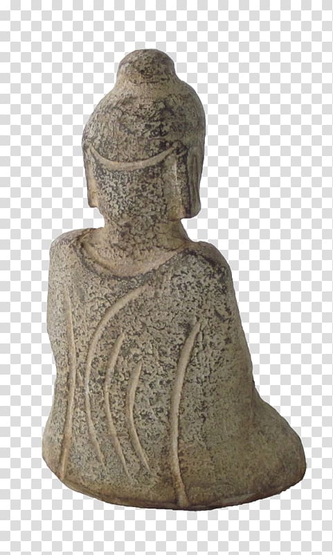 Buddhism Statue Rock Buddhist meditation, stone buddha transparent background PNG clipart