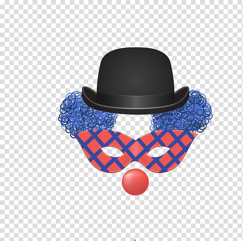 Harlequin Clown Euclidean Carnival, Creative clown mask transparent background PNG clipart