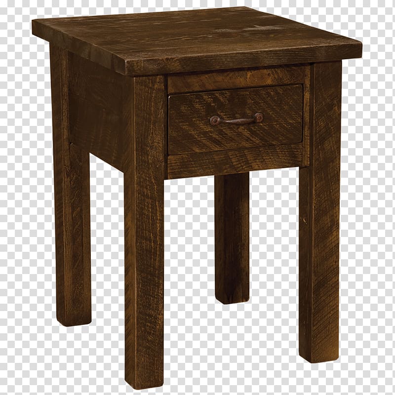Bedside Tables Drawer Log furniture, table transparent background PNG clipart