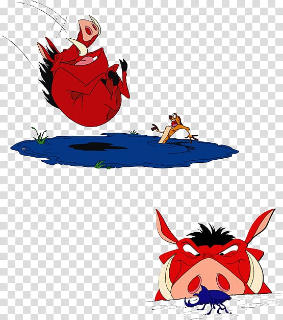 Timon and Pumbaa Simba Rafiki , others transparent background PNG clipart