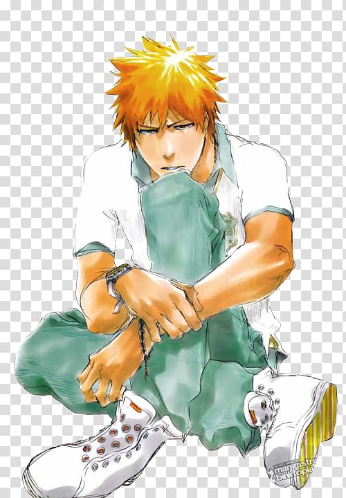 Ichigo Kurosaki Rukia Kuchiki Renji Abarai Orihime Inoue Bleach, ichigo kurosaki transparent background PNG clipart