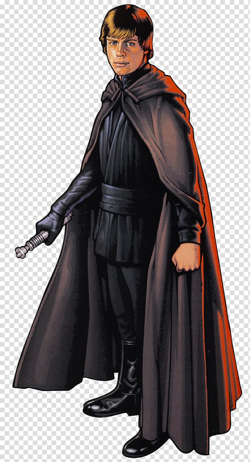 man with cape illustration, Luke Skywalker Anakin Skywalker file formats, Luke Skywalker transparent background PNG clipart
