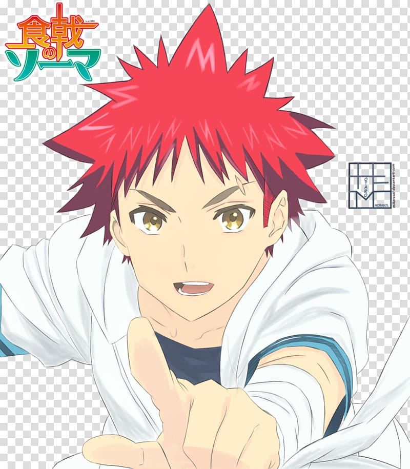 Sōma Yukihira Food Wars!: Shokugeki no Soma Mangaka, manga transparent  background PNG clipart