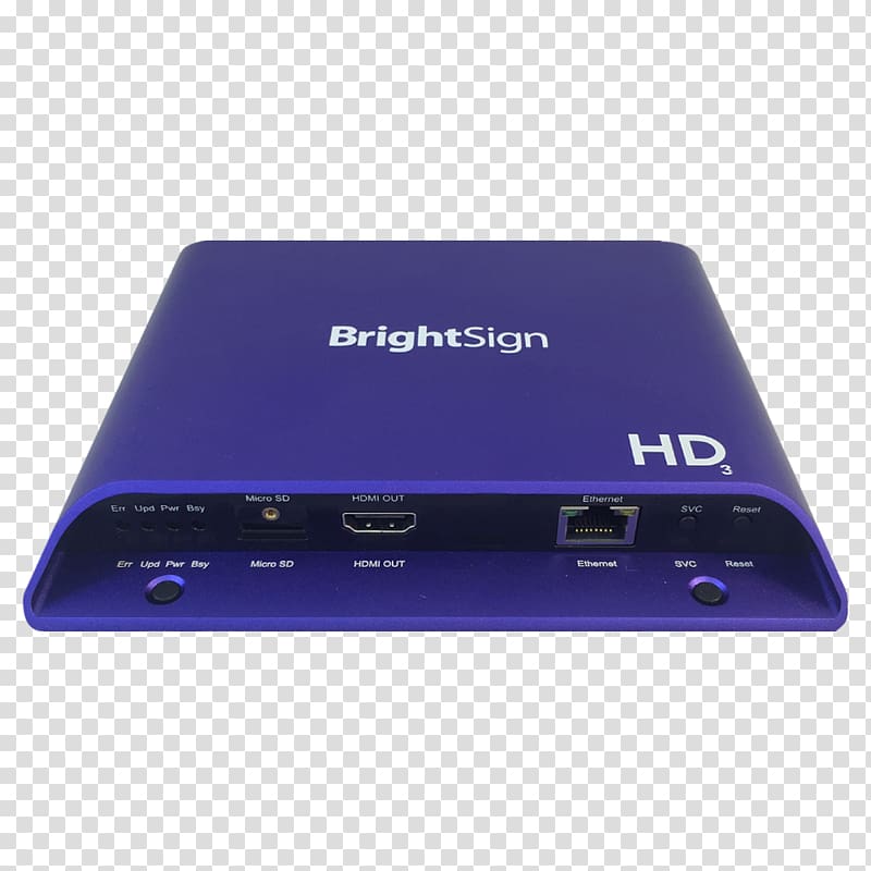 BrightSign HD223 1080p Media player High-definition video Professional audiovisual industry, others transparent background PNG clipart