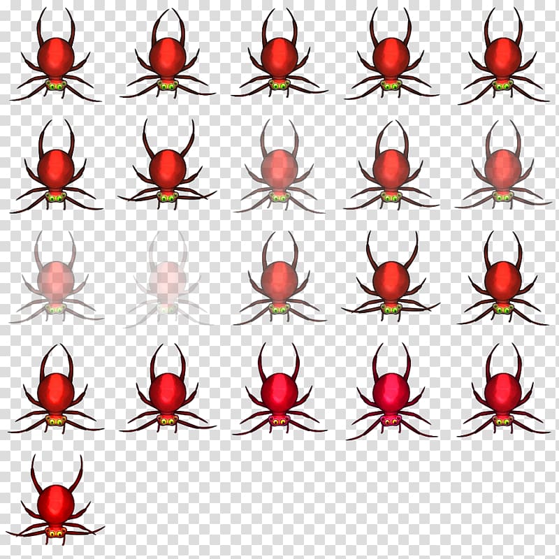 Sprite Software bug Spider Lens, baby creative transparent background PNG clipart