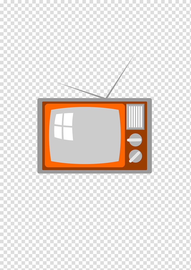 Television Antenna Icon, Vintage TV with antenna transparent background PNG clipart