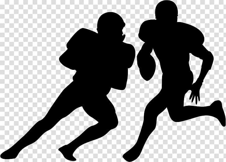 American football Football player Sport, playing soccer silhouette figures material transparent background PNG clipart