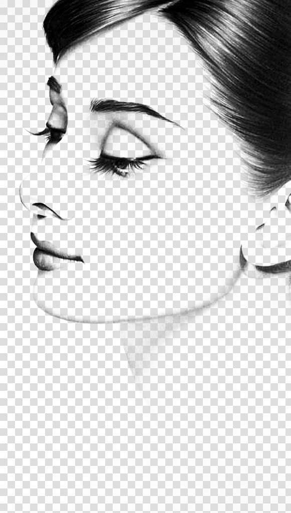 Audrey Hepburn pencil portraity, Drawing Margot Tenenbaum Pencil Sketch, goddess transparent background PNG clipart