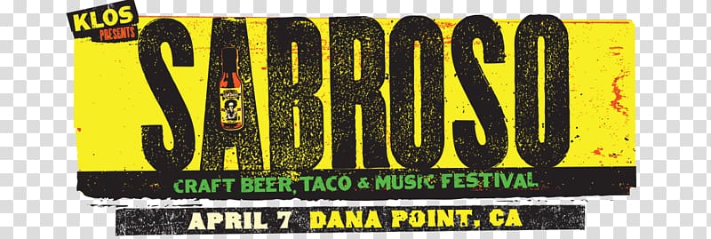 SABROSO Craft Beer, Taco & Music Festival Dana Point Concert, Admission Ticket transparent background PNG clipart