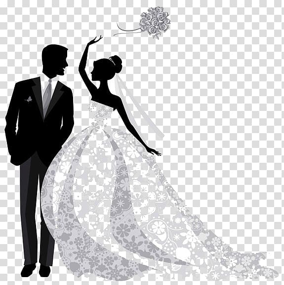 Wedding invitation Bridegroom graphics, bride transparent background PNG clipart